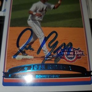 2006 Opening Day Jose Reyes Autographed Card #11